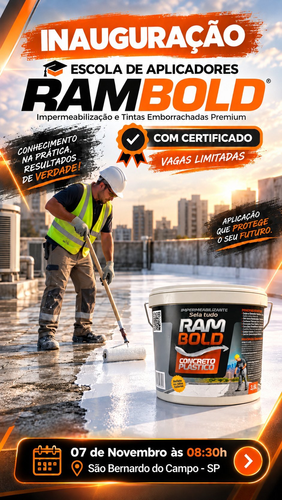 Inauguração da Escola de Aplicadores Rambold — 07 de Novembro às 08:30h em São Bernardo do Campo